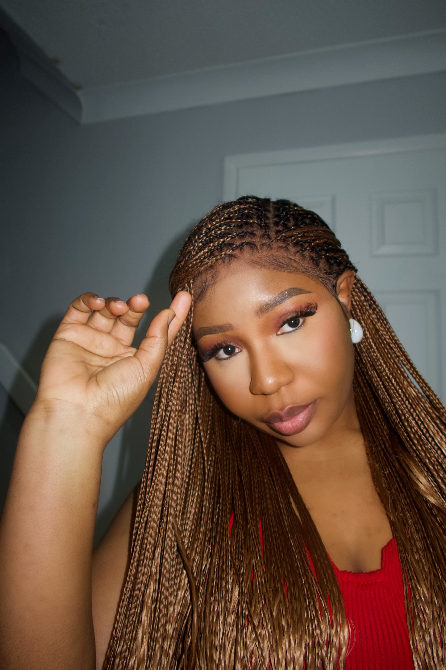 13x6 HD lace braided wig